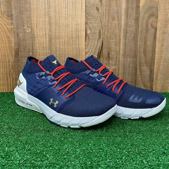 超レア Under Armour UA HOVR Project Rock 2 Veteran's Day Under Armour UA HOVR Project Rock 2 Veteran's Day Navy Blue